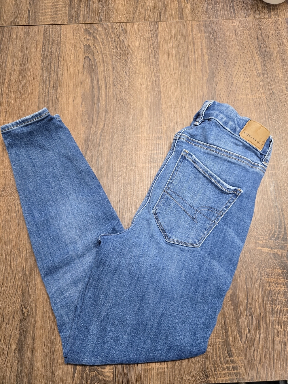 American Eagle Curvy Super Hi-Rise Jegging JeanWomen’s Classic Blue Skinny Jeans